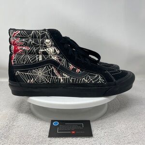 Vans Sk8-Hi 38 DX Anaheim Factory OG Black Spider Web Shoes VN0A38GF1JJ Men’s 12